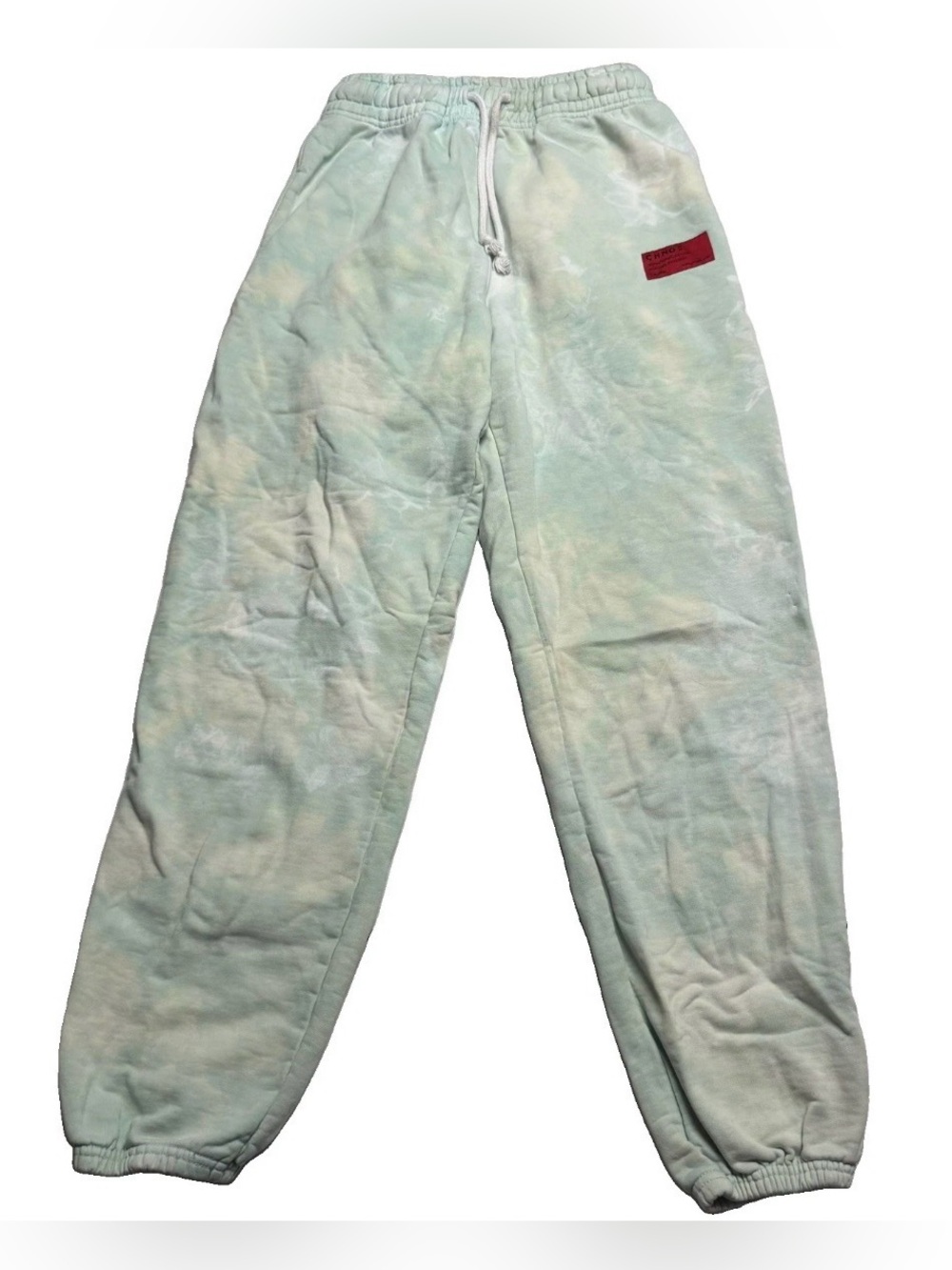 CHNGE Unisex Mint Green Organic Cotton Tie Dye Sweatpants Size: Small